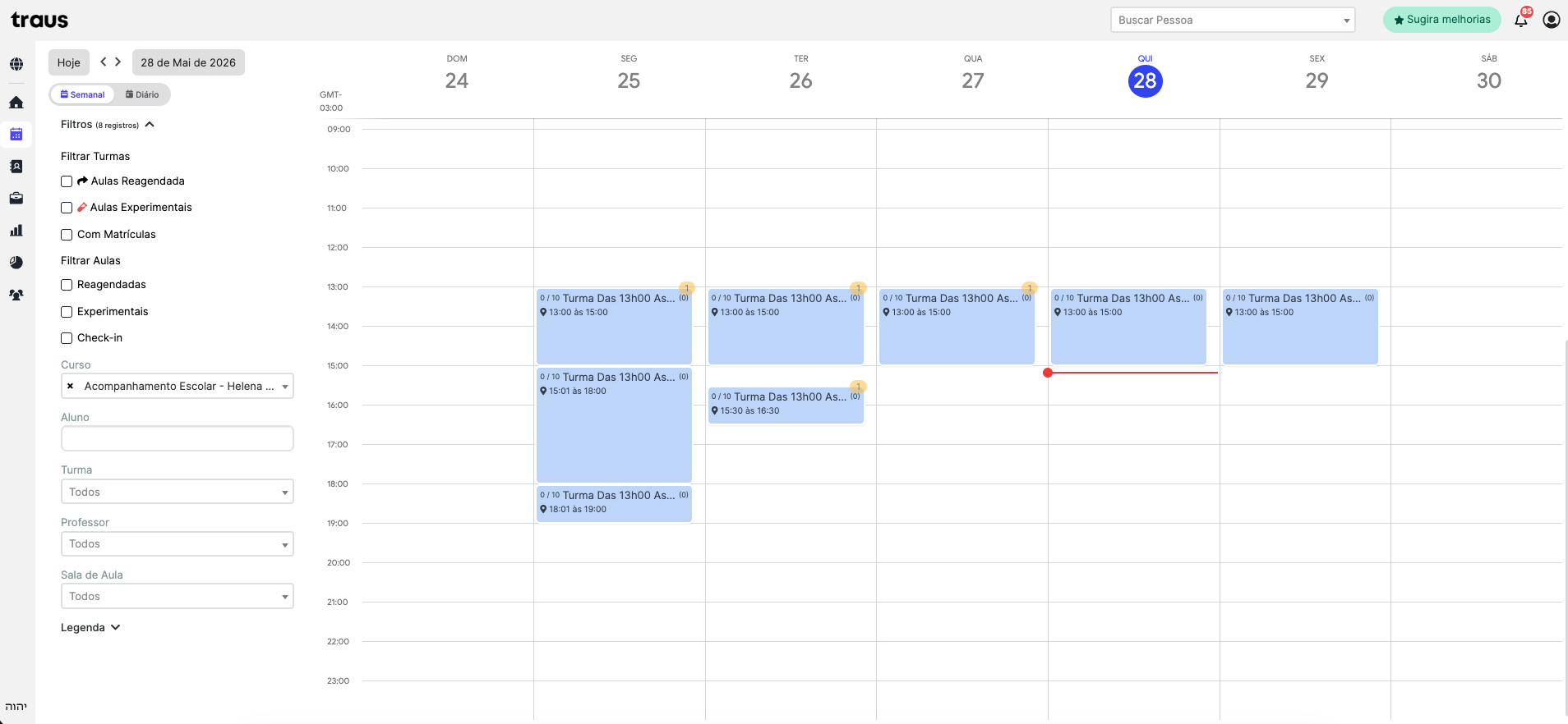 Traus — Calendário